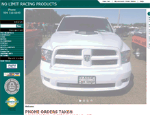 Tablet Screenshot of nolimitracingproducts.com